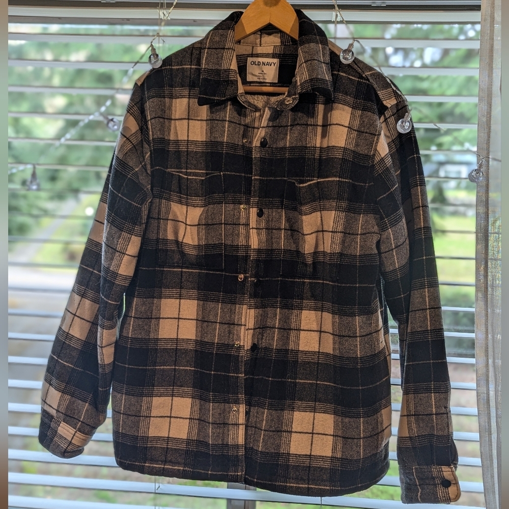 Men's Old Navy Cotton/Sherpa Shacket